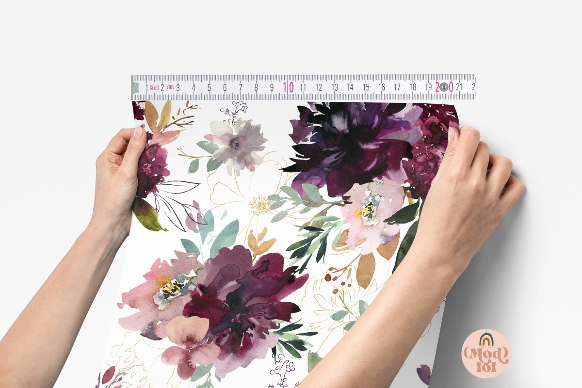 Whisper Floral Peel & Stick Wallpaper - gender_girl, Theme_Floral, Whisper Floral