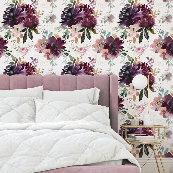 Whisper Floral Peel & Stick Wallpaper - gender_girl, Theme_Floral, Whisper Floral