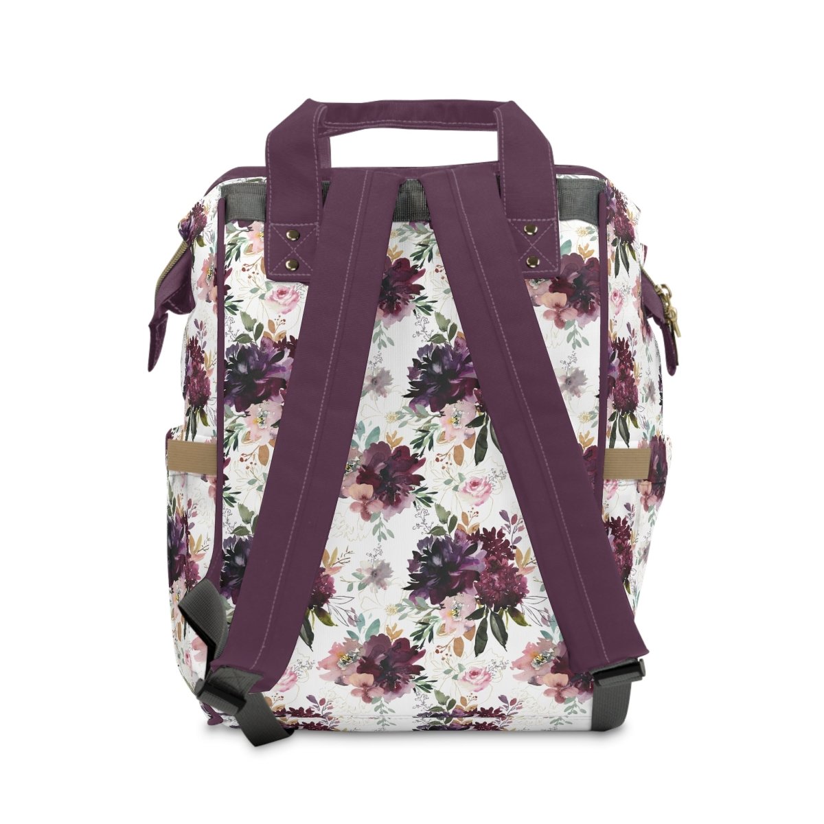 Whisper Floral Personalized Backpack Diaper Bag - gender_girl, text, Theme_Floral