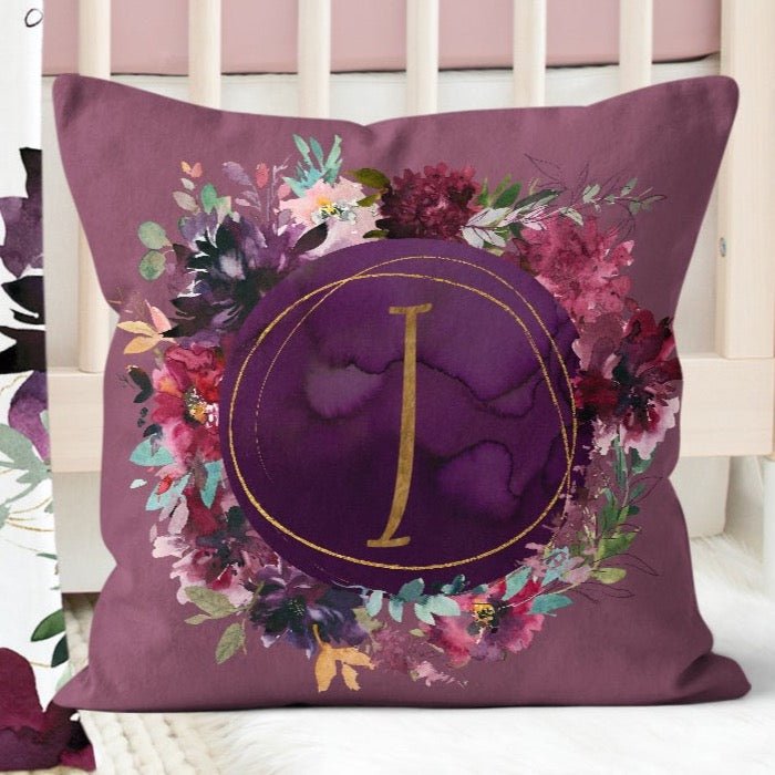 Whisper Floral Personalized Throw Pillow - gender_girl, text, Theme_Floral