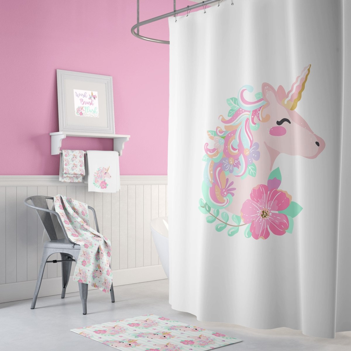 White Unicorn Bathroom Collection - Unicorn Dreams, ,