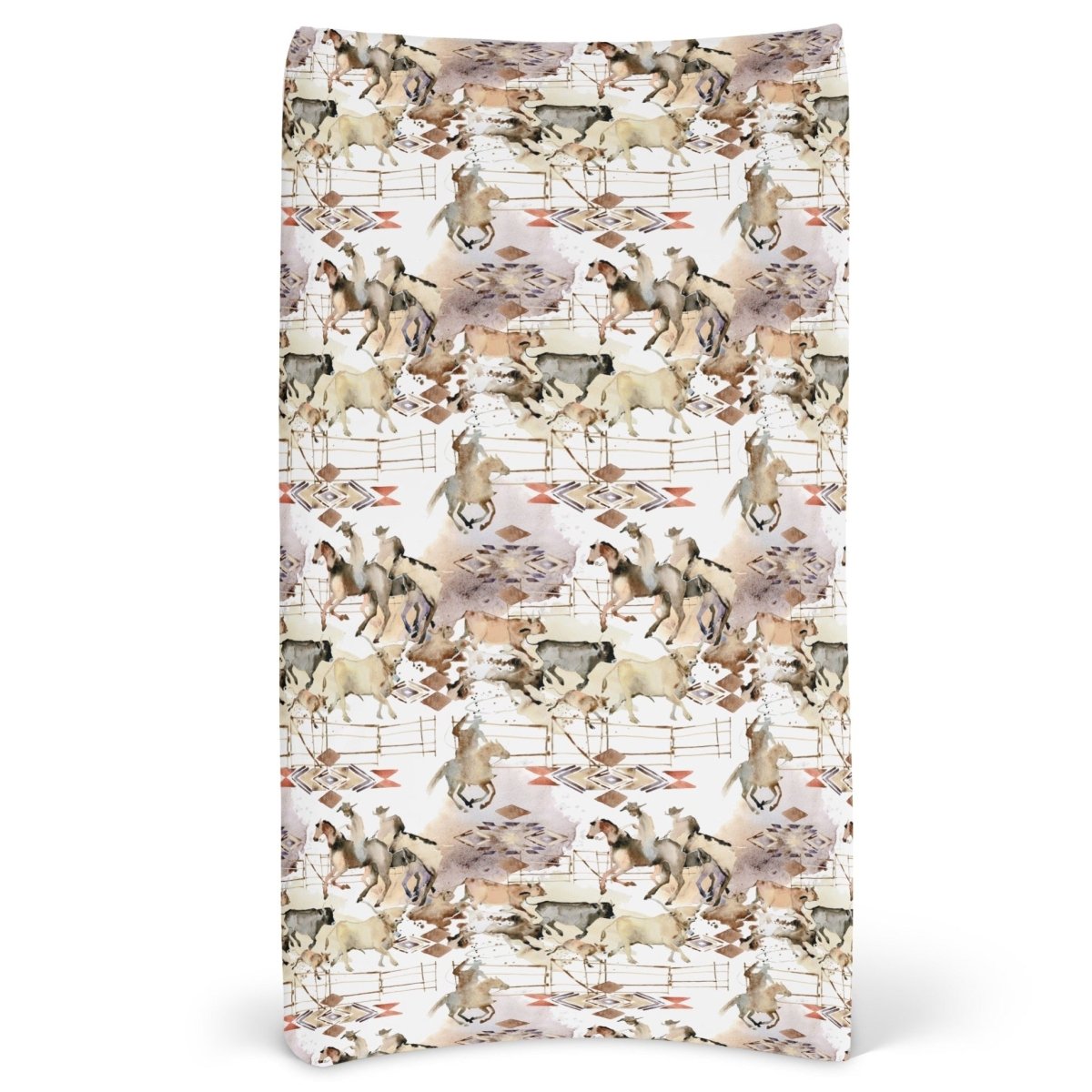 Wild West Cowboy Changing Pad Cover - gender_boy, Theme_Farm, Theme_Southwestern