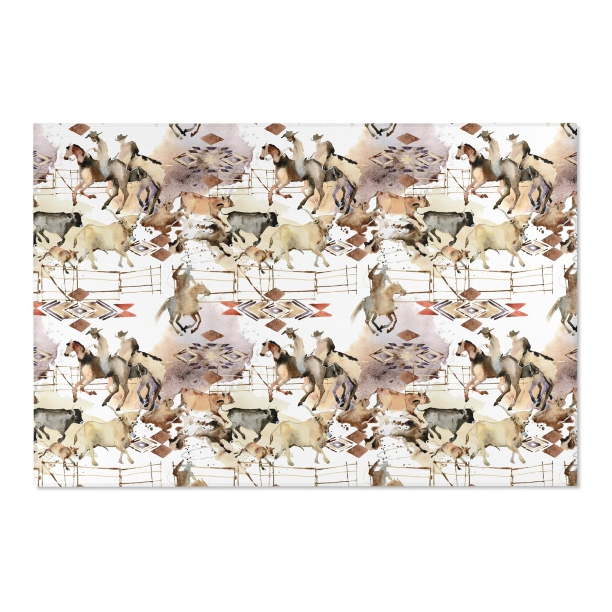 Wild West Cowboy Nursery Rug - gender_boy, text, Theme_Farm