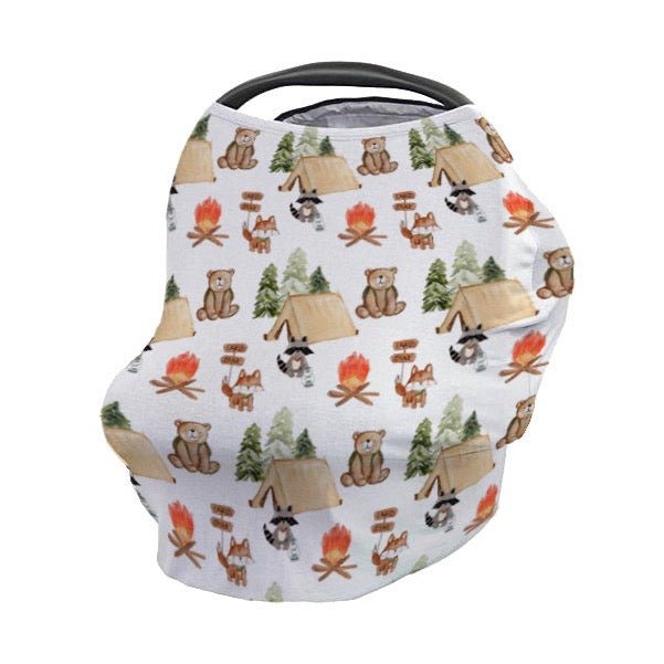 Woodland Camper Car Seat Cover - gender_boy, Theme_Woodland, Woodland Camper