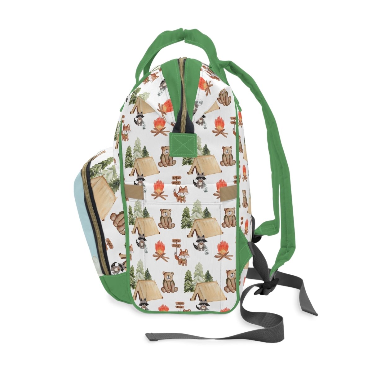 Woodland Camper Personalized Backpack Diaper Bag - gender_boy, text, Theme_Woodland