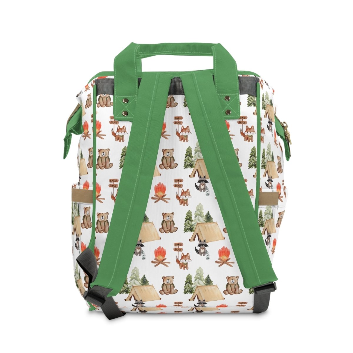 Woodland Camper Personalized Backpack Diaper Bag - gender_boy, text, Theme_Woodland