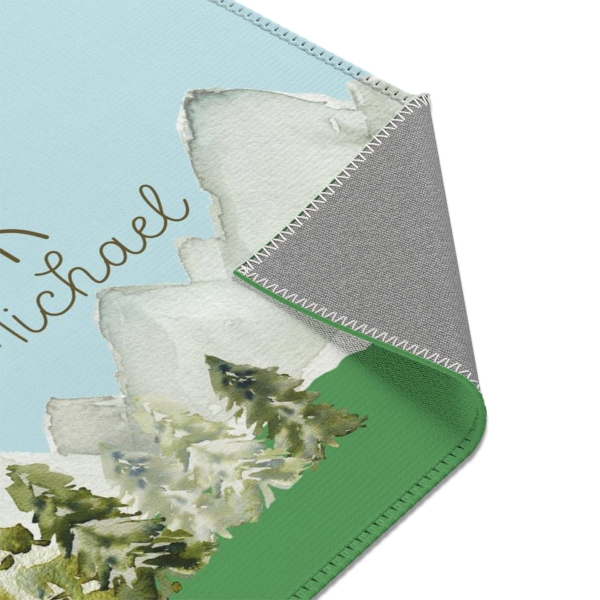 Woodland Camper Personalized Nursery Rug
