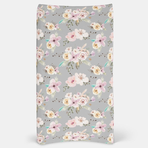 Woodland Floral Changing Pad Cover