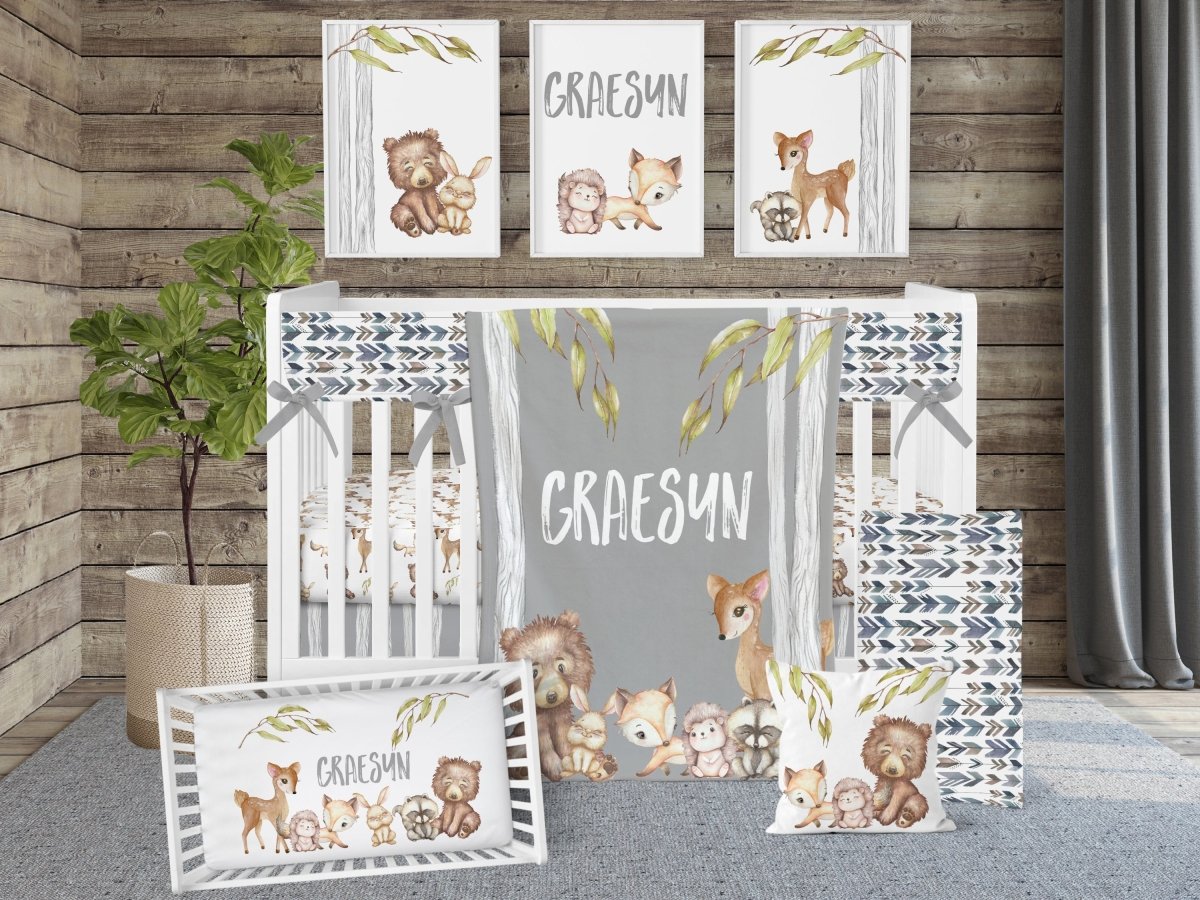 Woodland Friends Car Seat Cover - gender_boy, Theme_Woodland, Woodland Friends