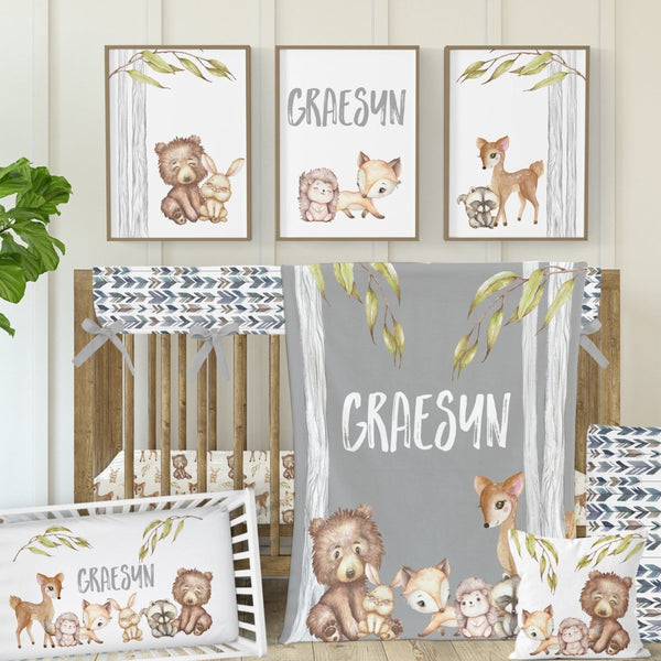 Woodland Friends Nursery Collection - gender_boy, text, Theme_Woodland