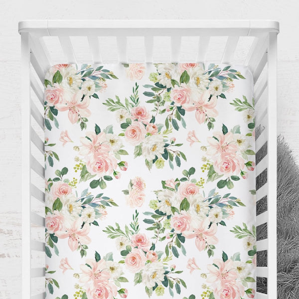 Woodland Meadows Crib Sheet - gender_girl, Theme_Floral, Theme_Woodland
