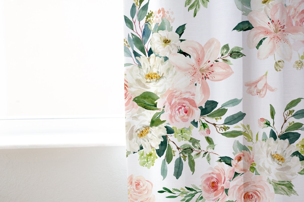 Woodland Meadows Curtain Panel - gender_girl, Theme_Floral, Theme_Woodland