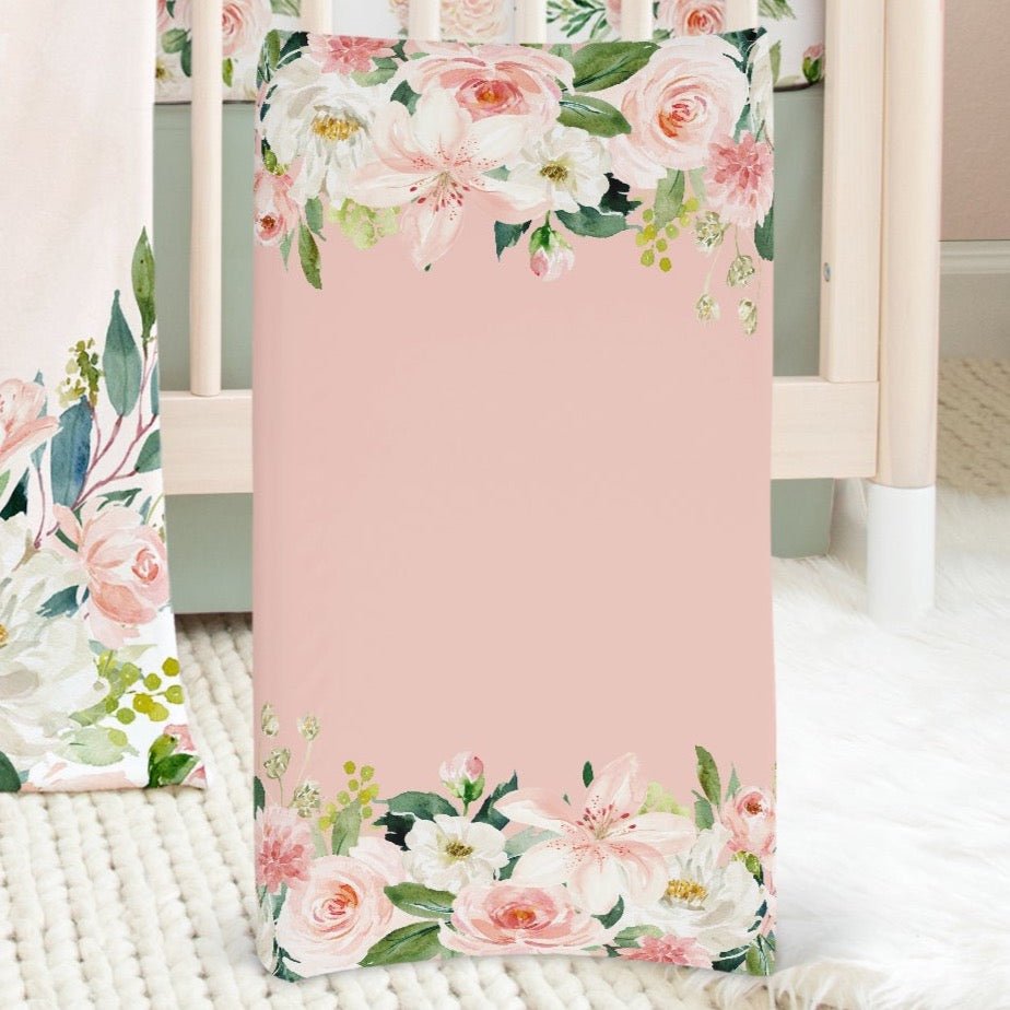 Woodland Meadows Floral Changing Pad Cover - gender_girl, Theme_Floral, Theme_Woodland